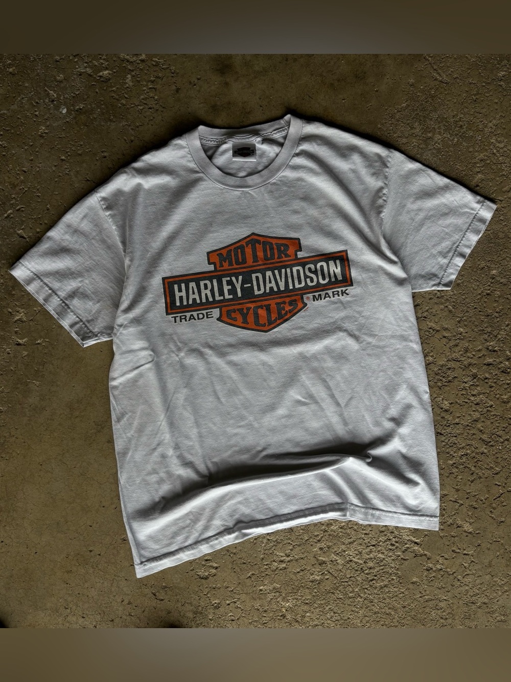 Vintage Harley Davidson Tombstone Arizona White Shield Logo Graphic T-Shirt L